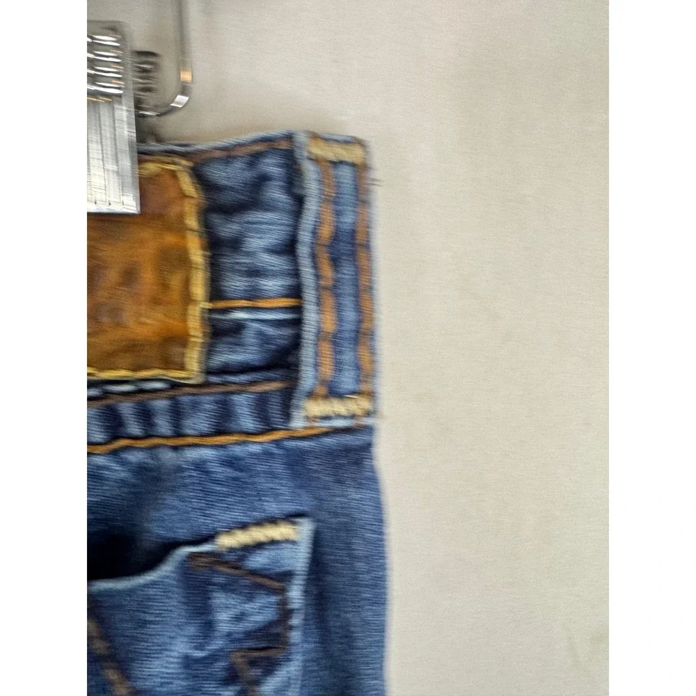 True Religion Brand Jeans Mens 31X30 Blue Denim Straight Leg Contrast Stitch USA